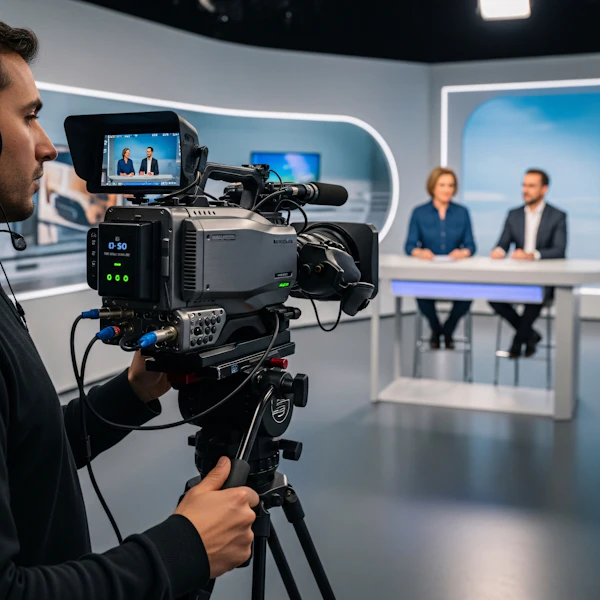 Studio Filming Scene