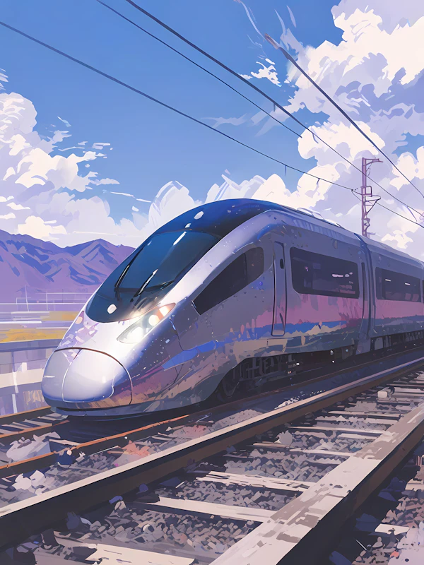 Modern High-Speed Train