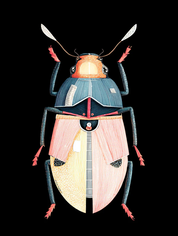 Colorful Beetle Art
