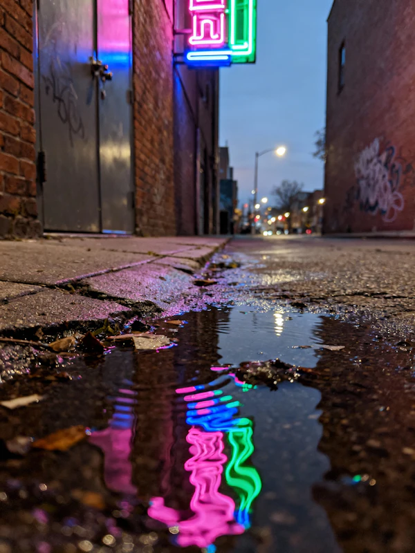 Neon Reflection Alley