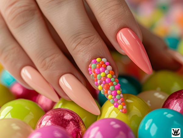 Festive Nail Art with Easter Eggs