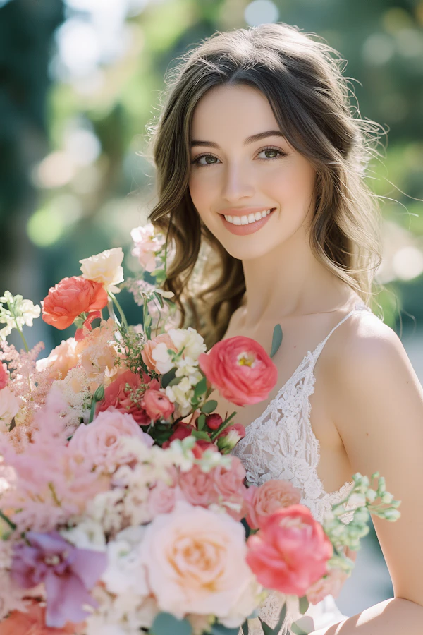 Woman with Bouquet