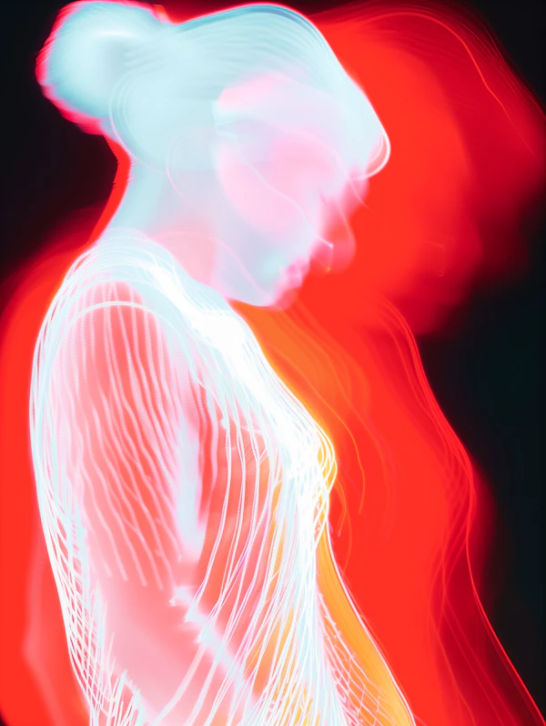 Surreal Glowing Figure