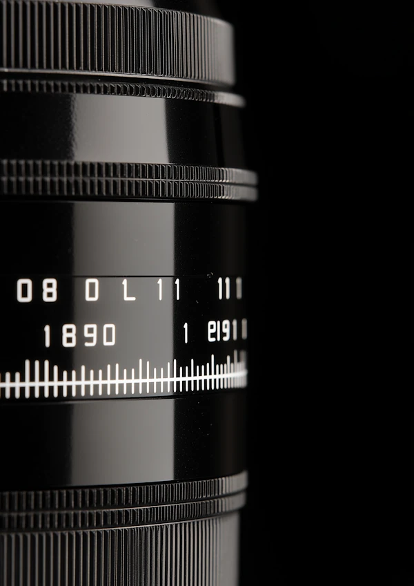 Black Camera Lens Close-Up