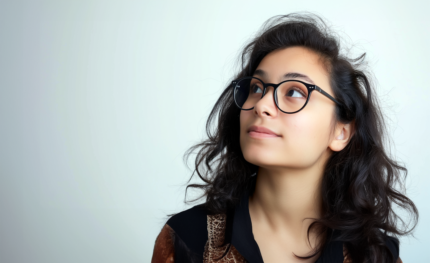 Contemplative Young Woman