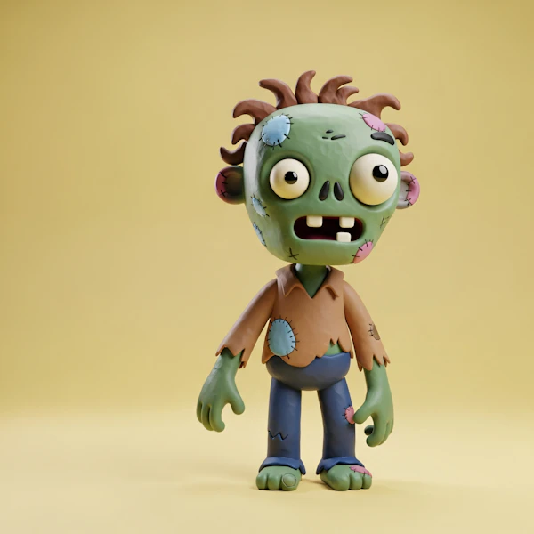 Playful Zombie Art