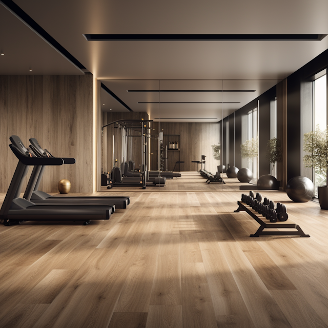 Sleek Serenity Fitness Lounge