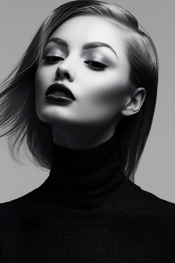Elegant Monochrome Portrait