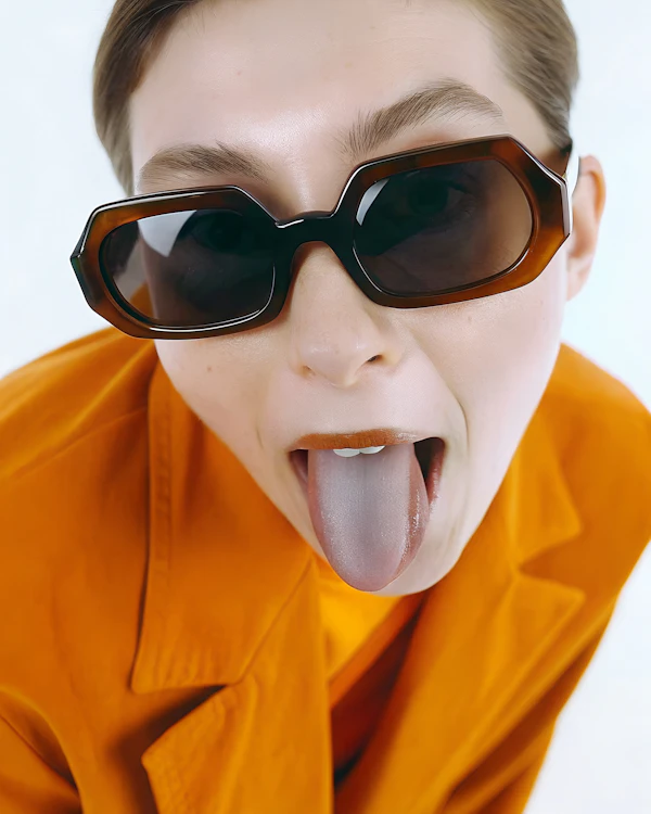 Playful Sunglasses Pose