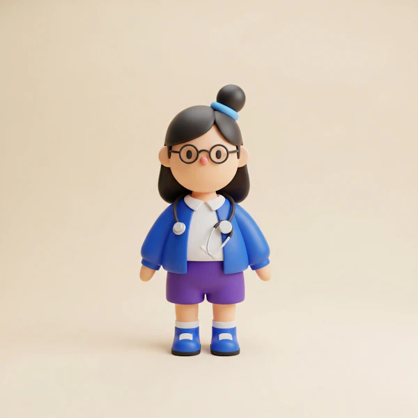 Medical Cartoon Character