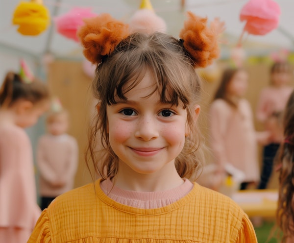 Joyful Girl at a Party