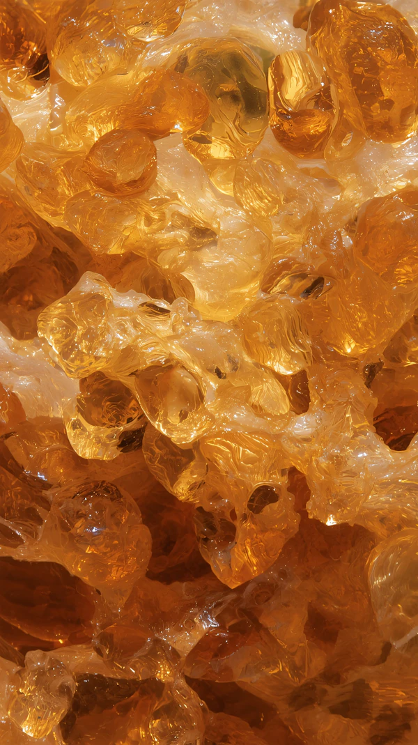 Amber Glow Close-Up