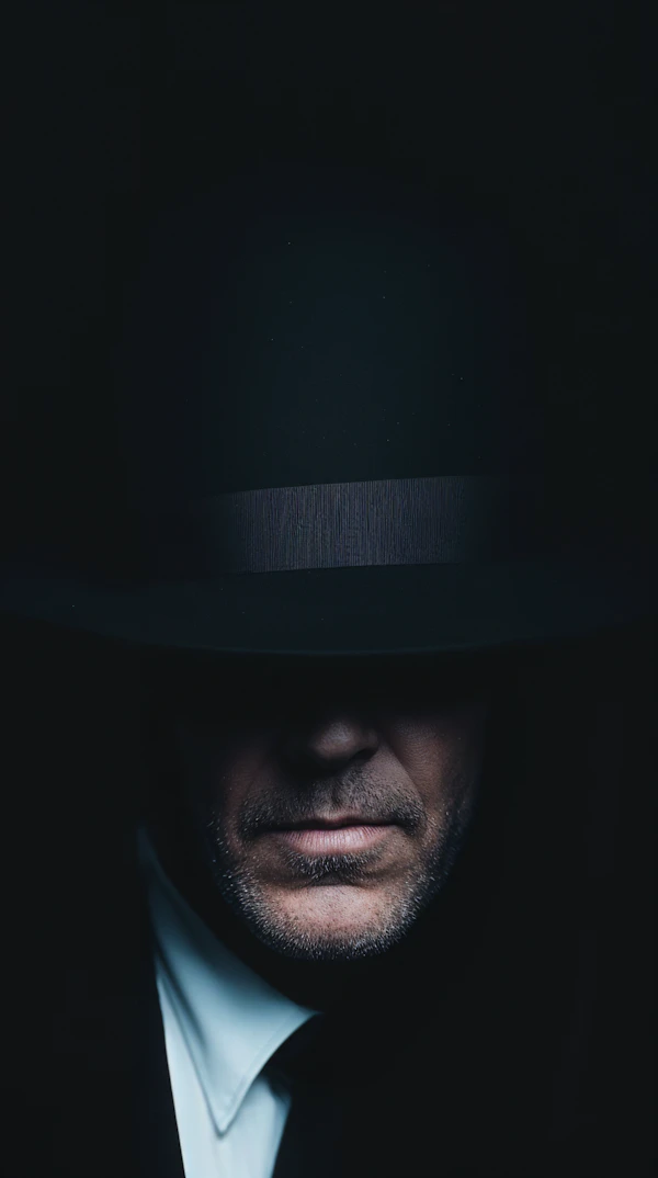 Mysterious Man in Shadow
