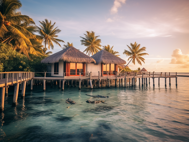 Serene Tropical Overwater Retreat