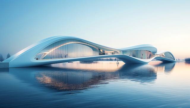 Futuristic Waterfront Architecture