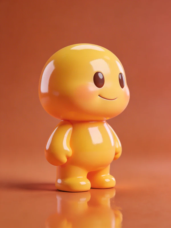 Yellow Cartoon Figurine