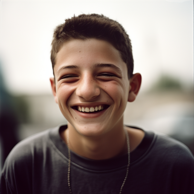 Joyful Young Boy Portrait