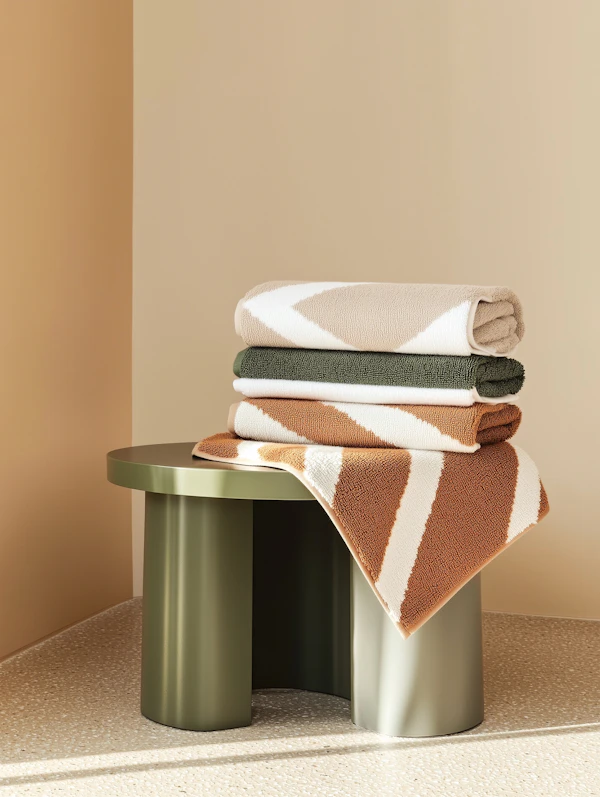 Stacked Towels Display
