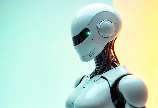 Futuristic Humanoid Robot