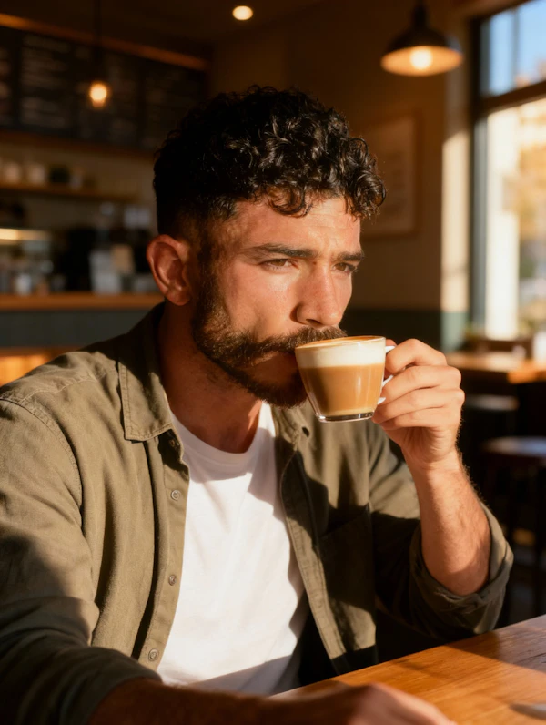 Cafe Moment Portrait