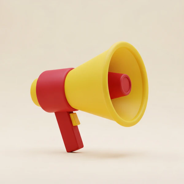3D Megaphone Render