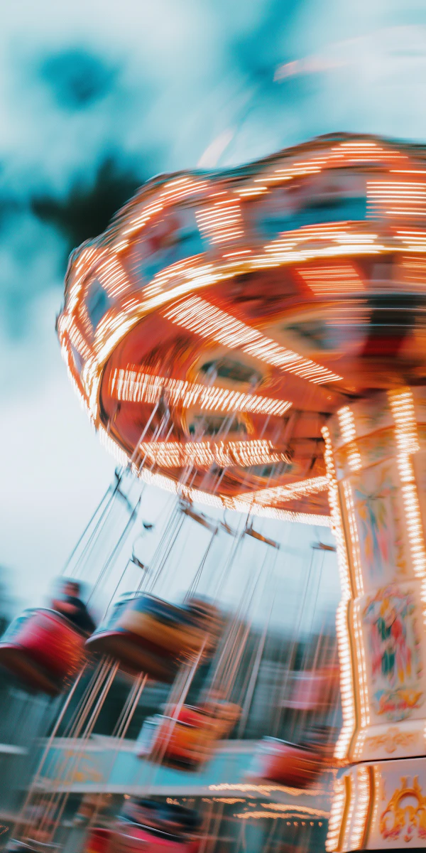 Vibrant Carousel in Motion