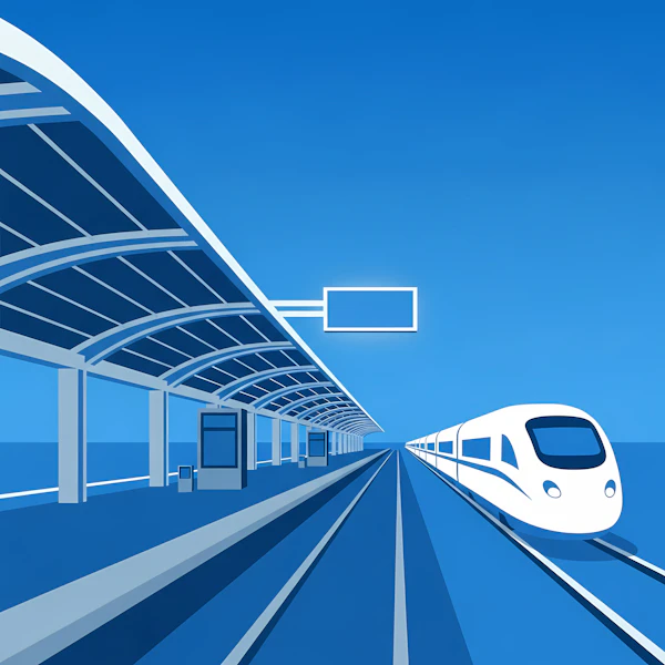 Futuristic Train Station