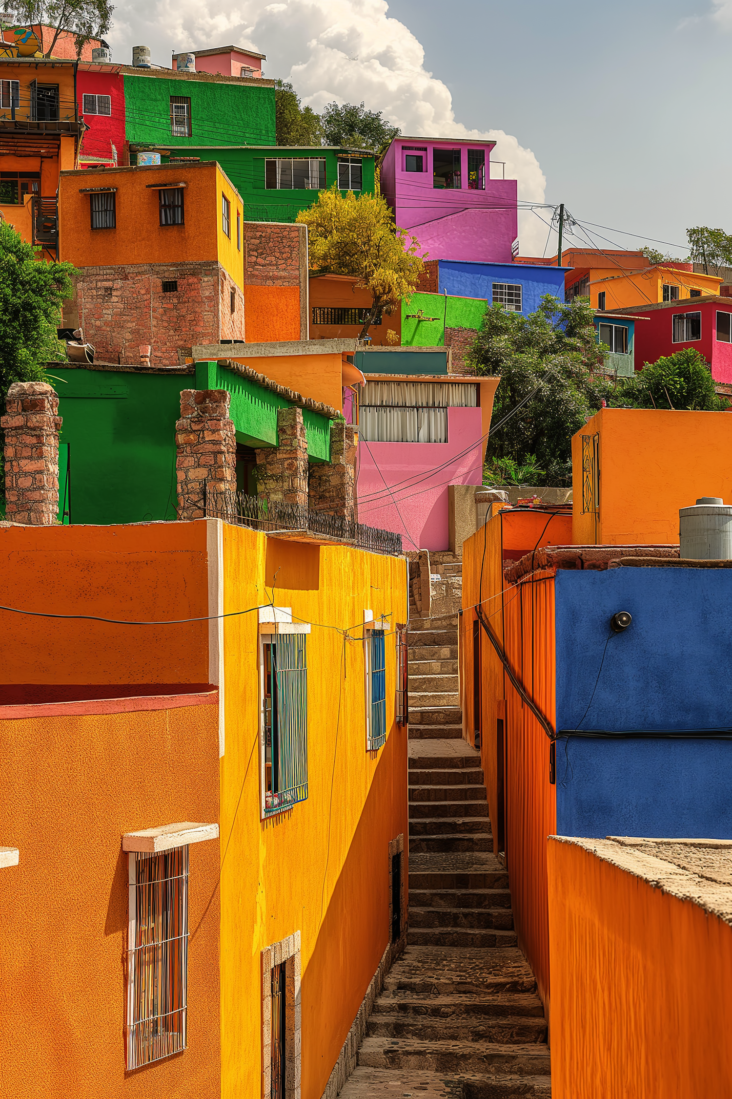 Vibrant Hillside Neighborhood