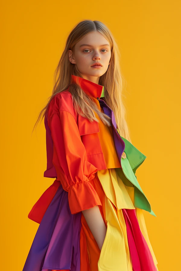 Rainbow Fashion Portrait