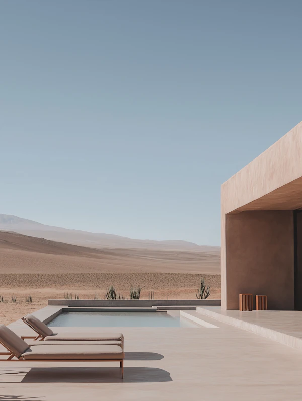 Modern Desert Poolside