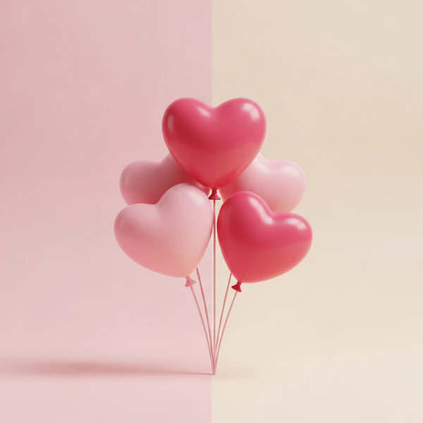 Heart Balloons Display