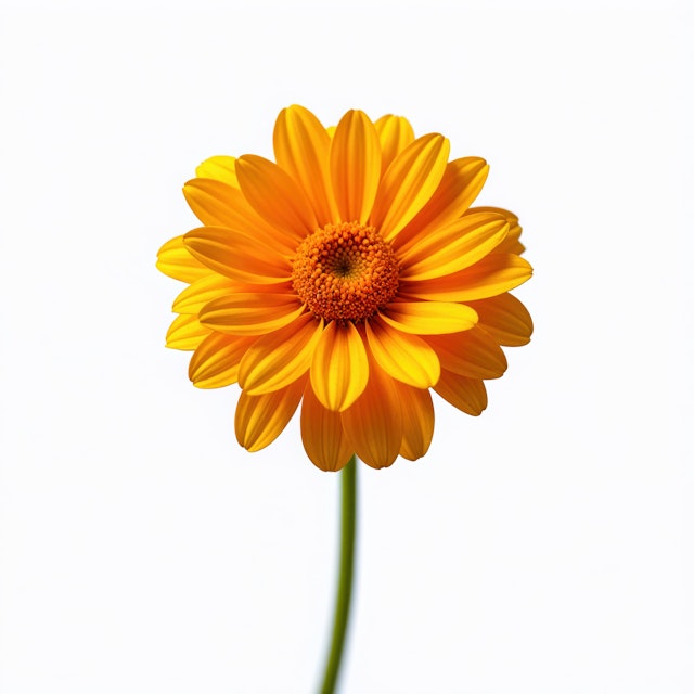 Vibrant Yellow-Orange Daisy