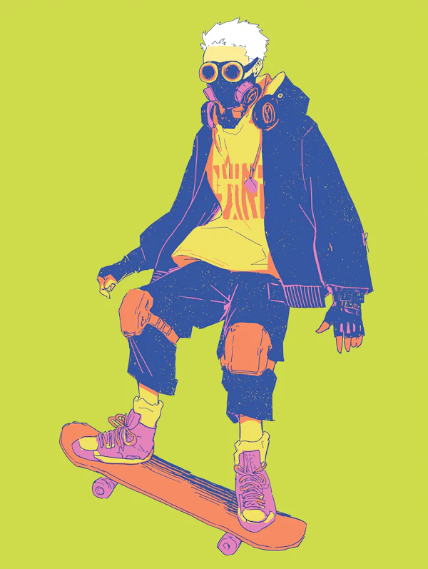 Skateboard Character Art