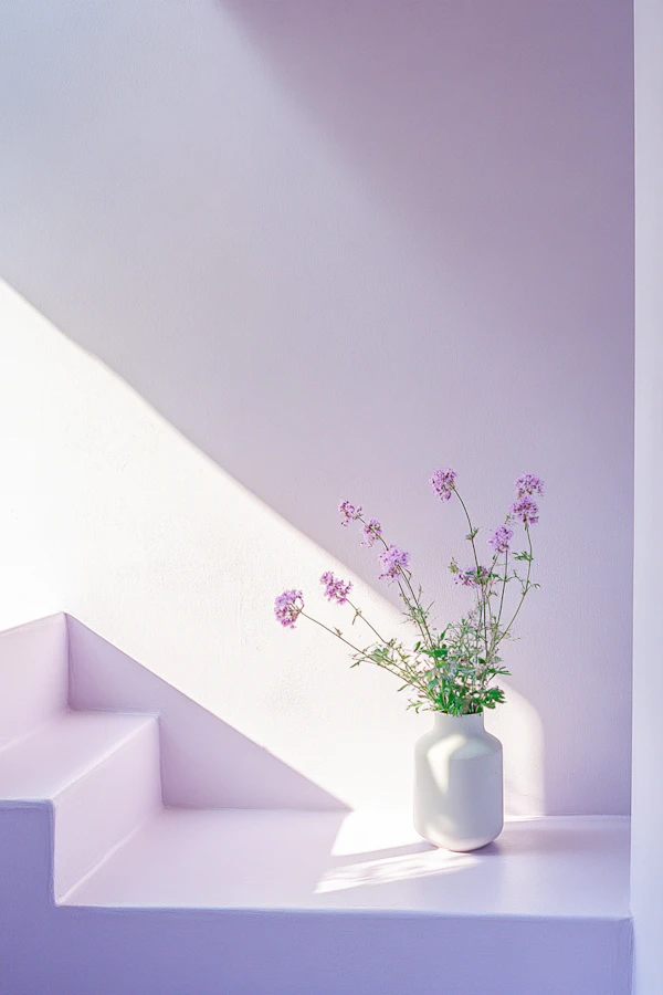 Minimalist Floral Scene