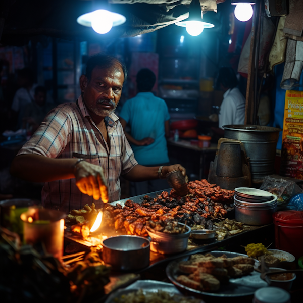 Street Food Maestro at Night