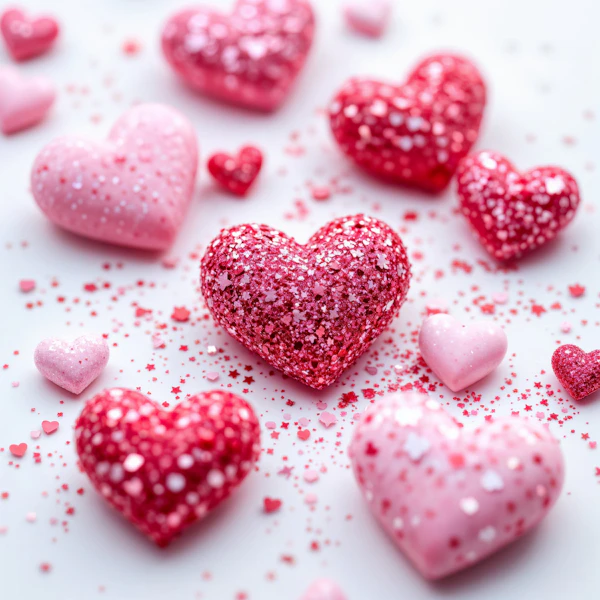 Glittery Heart Decor