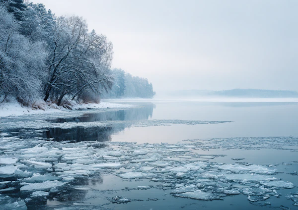 Winter Lake Serenity