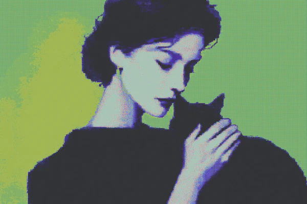 Pixelated Pop-Art Serenity
