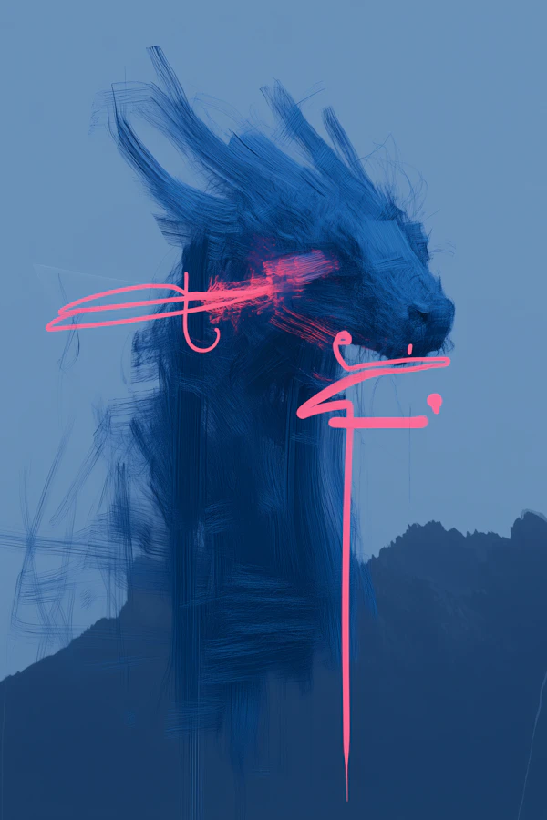 Stylized Lion Portrait