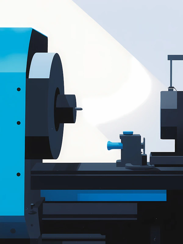 Stylized Lathe Machine