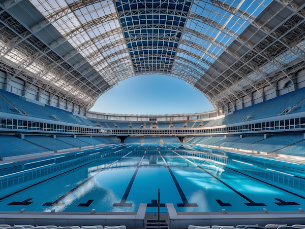 Empty Swimming Stadium