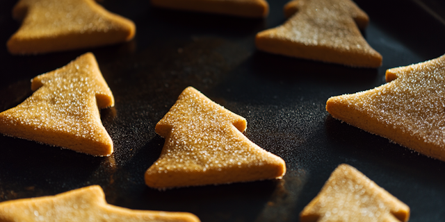 Festive Tree-Shaped Cookies