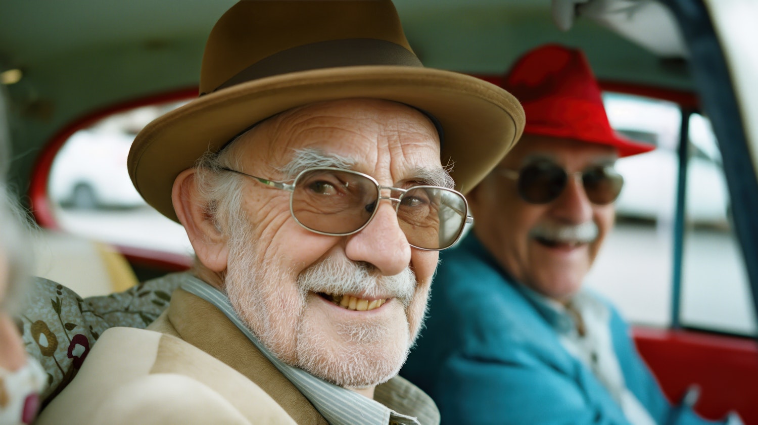 Elderly Companions in Car