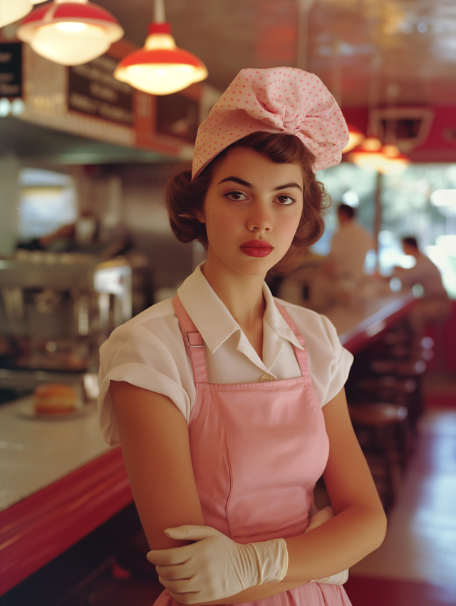 Retro Diner Waitress