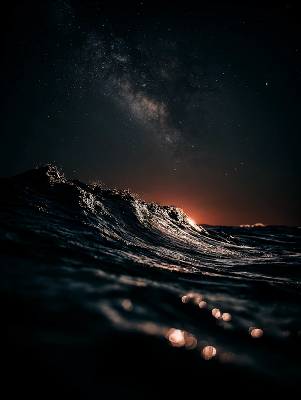Starry Ocean Waves