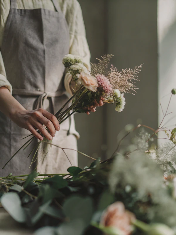 Floral Arrangement Scene