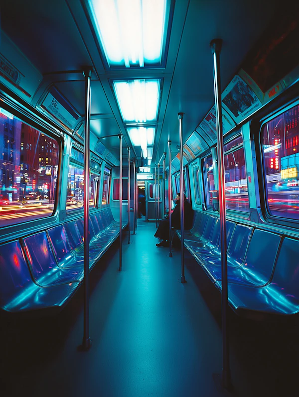 Futuristic Subway Scene