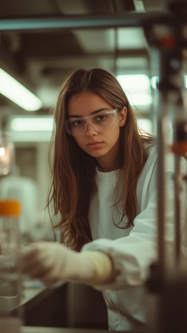 Young Woman in Laboratory
