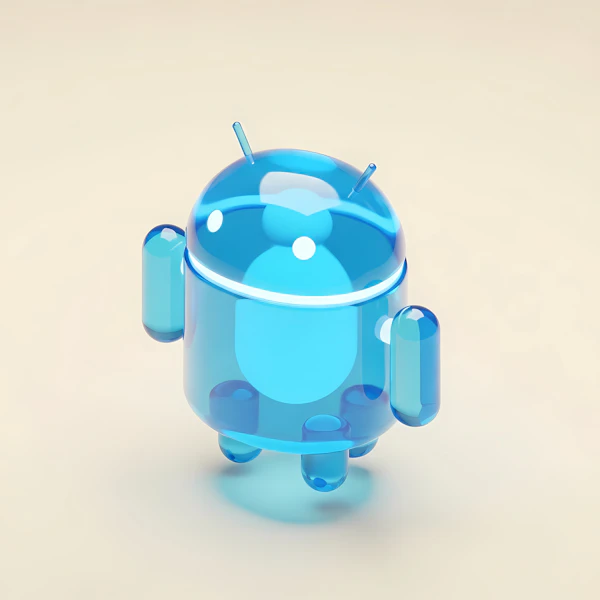 Translucent Blue Robot