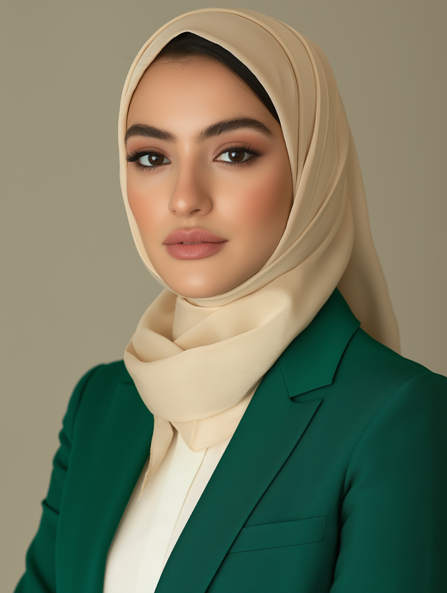 Elegant Woman in Hijab